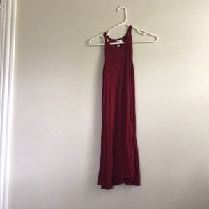 Alya burgundy shift dress